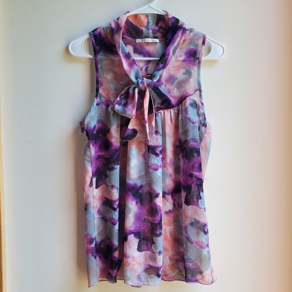 Charlotte Russe Purple Sleeveless Blouse Small - Picture 5 of 14
